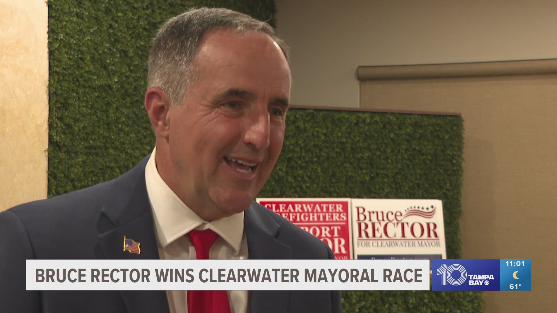 Clearwater voters also passed a change to the city charter to replace single winner-take-all elections with a runoff system.