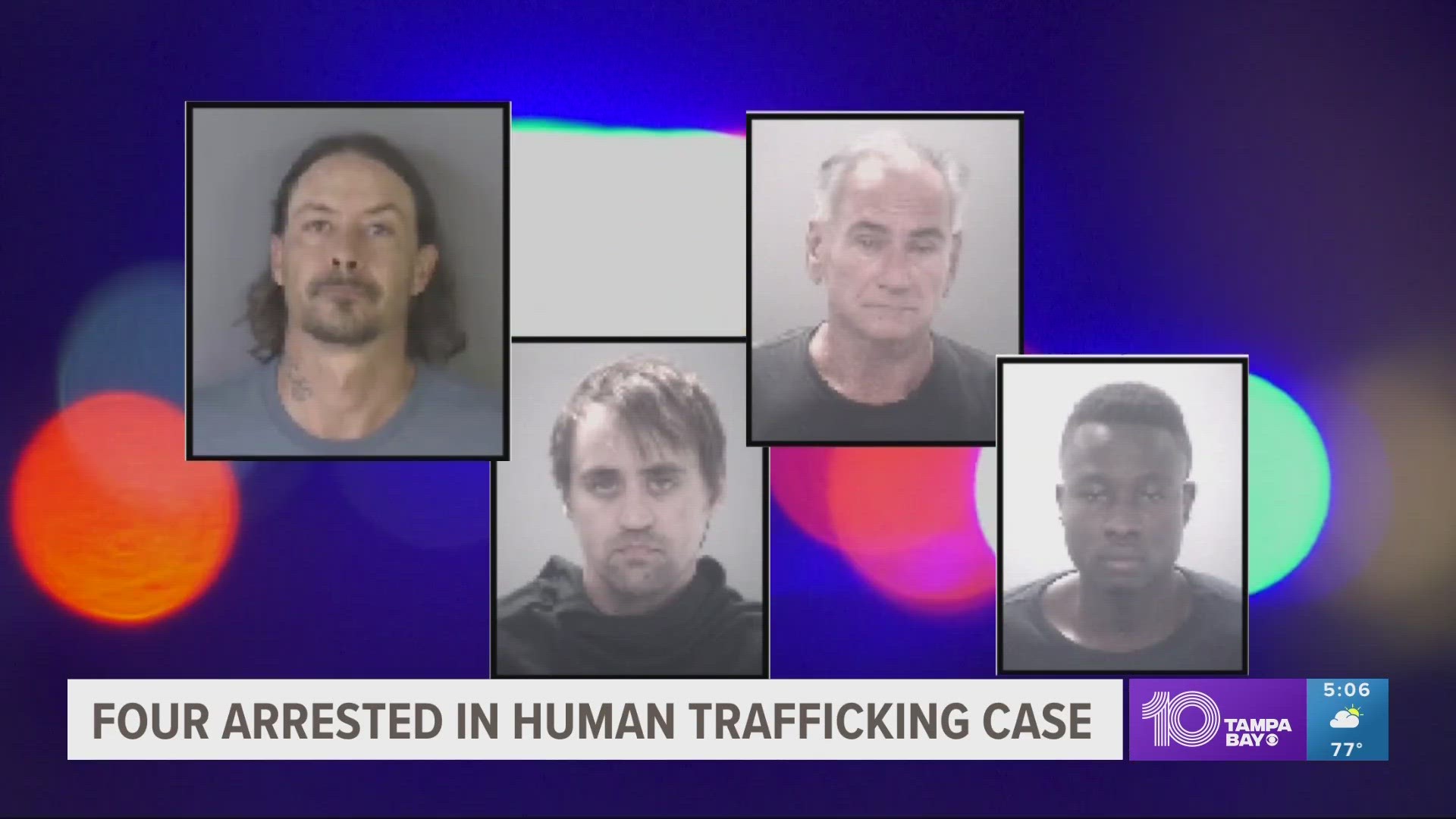 All four men involved in this case were charged with several crimes – including human trafficking, use of a child in sexual performance and more.