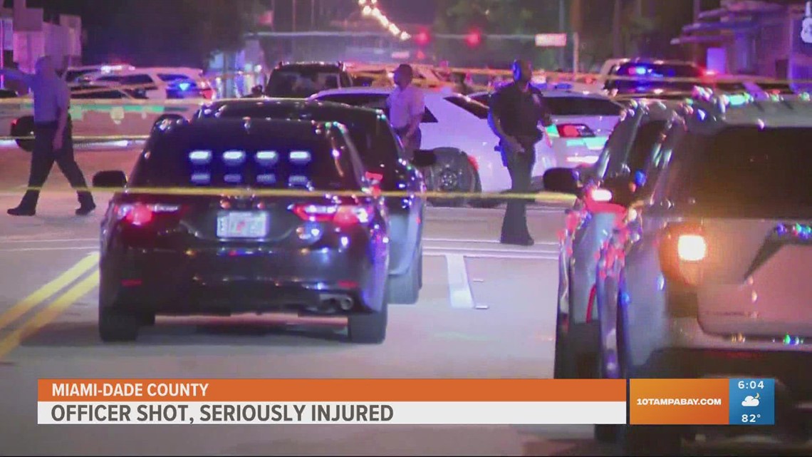 Miami-Dade police officer critical after being shot | wtsp.com