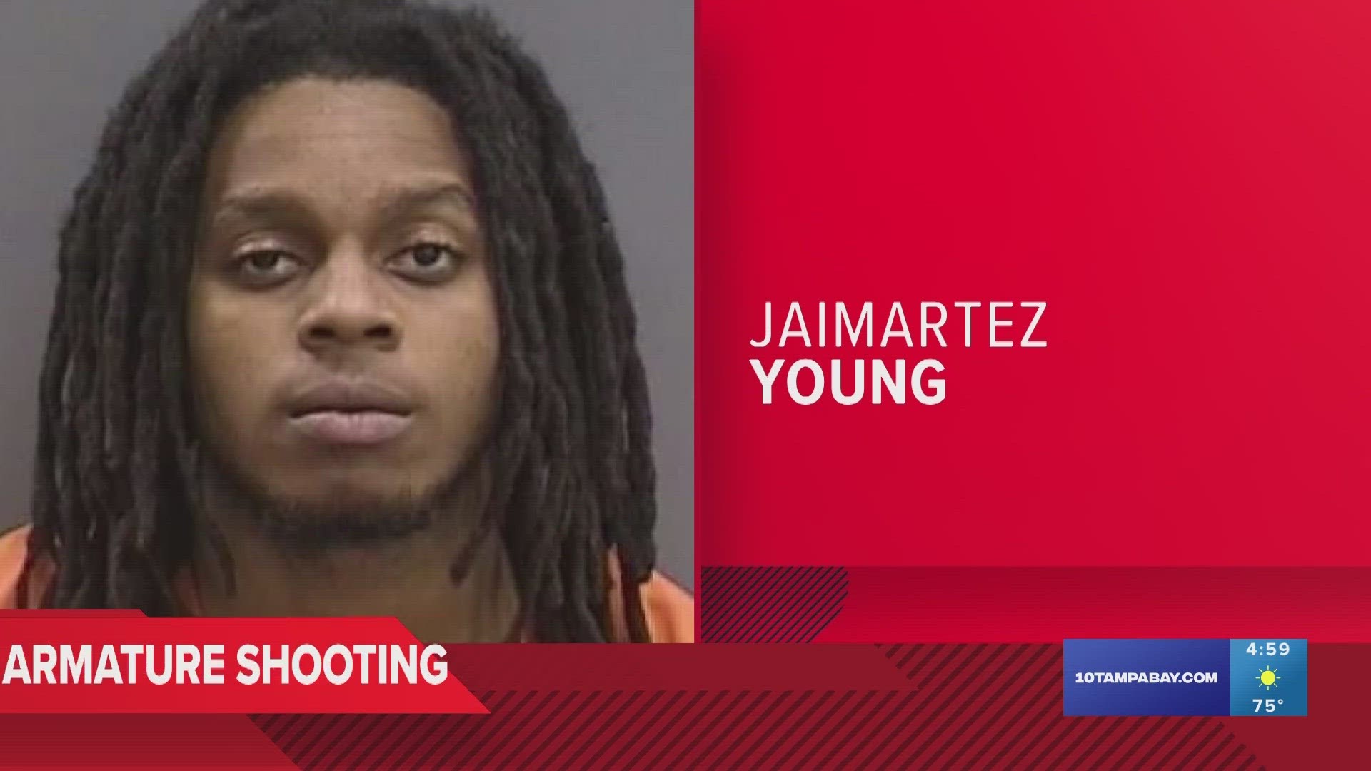 Tampa police say 19-year-old Jaimartez Young turned himself in to authorities on Friday afternoon.