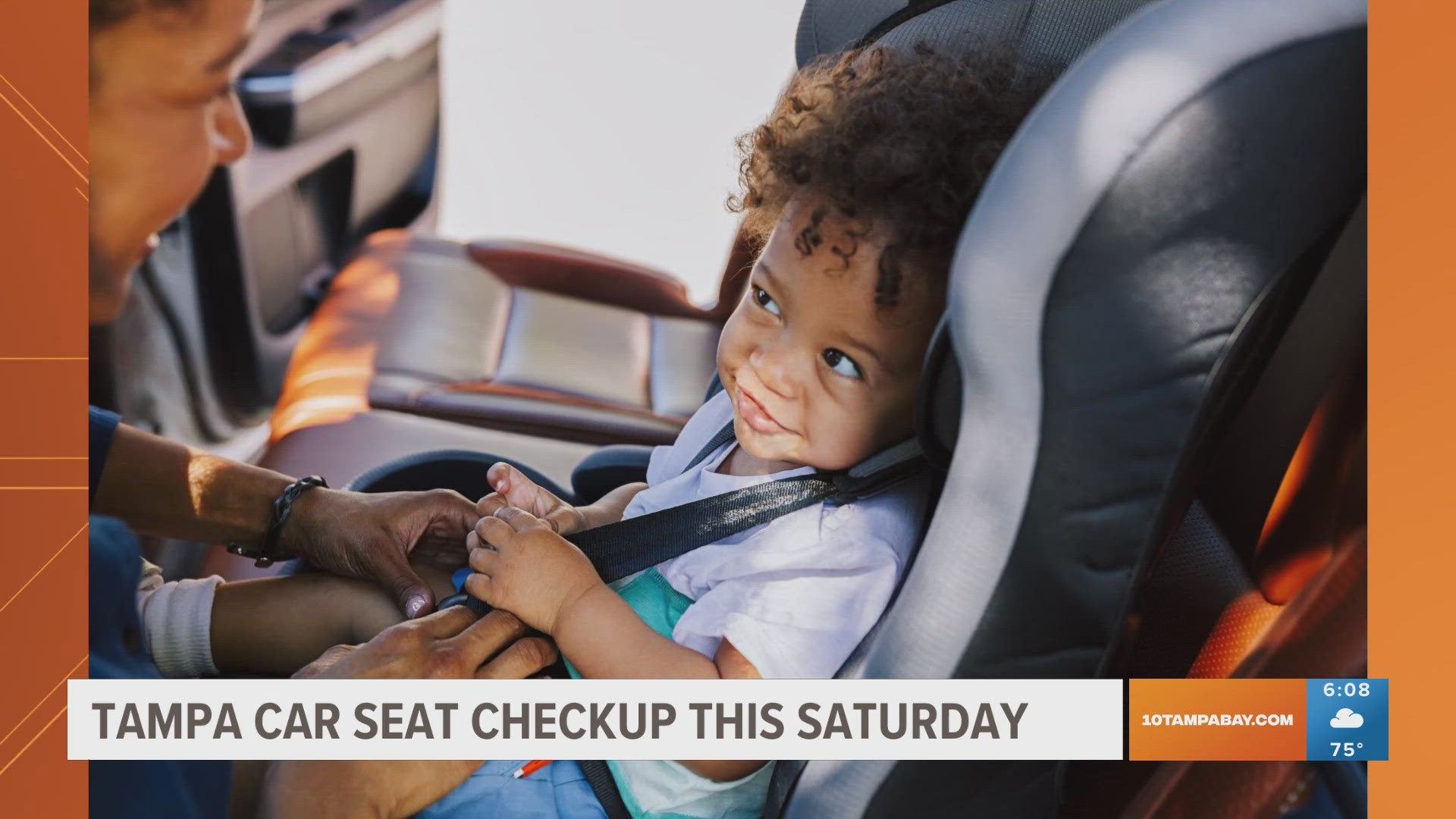 Child passenger safety technicians will provide and install child safety seats to Tampa residents.