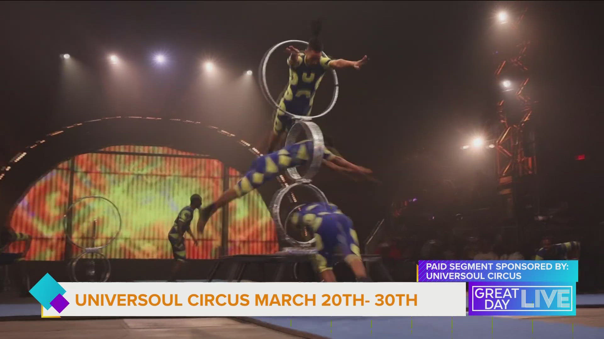 SPONSORED BY UNIVERSOUL CIRCUS: Get ready for all the fun under one big top, UniverSoul Circus is coming to Raymond James March 20 - 30, 2025.