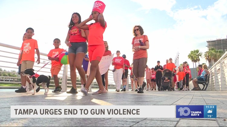 'Wear Orange' walk to end gun violence takes place at Curtis Hixon Park