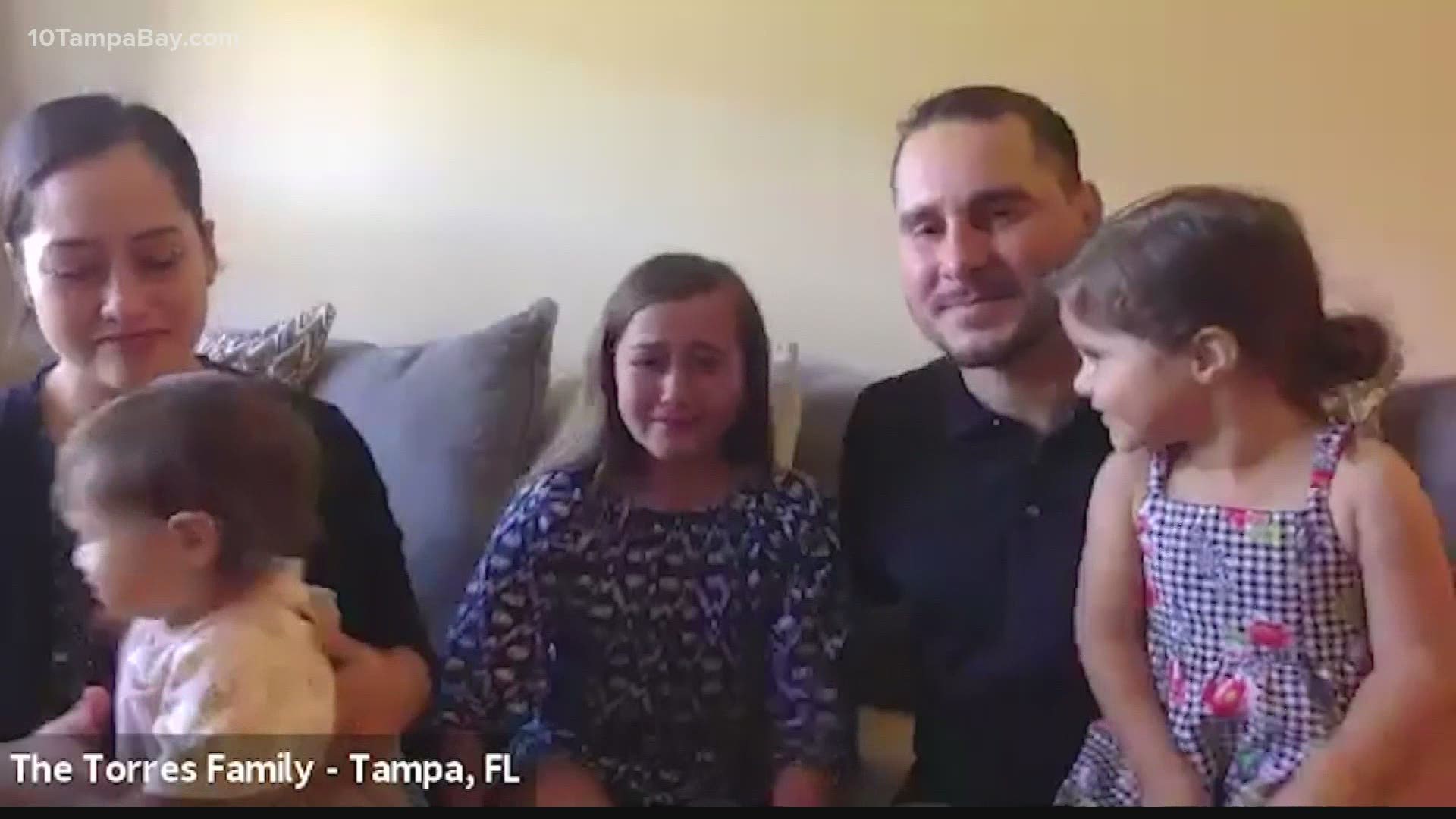 The veteran and his family are ringing in the new year with hope and joy.