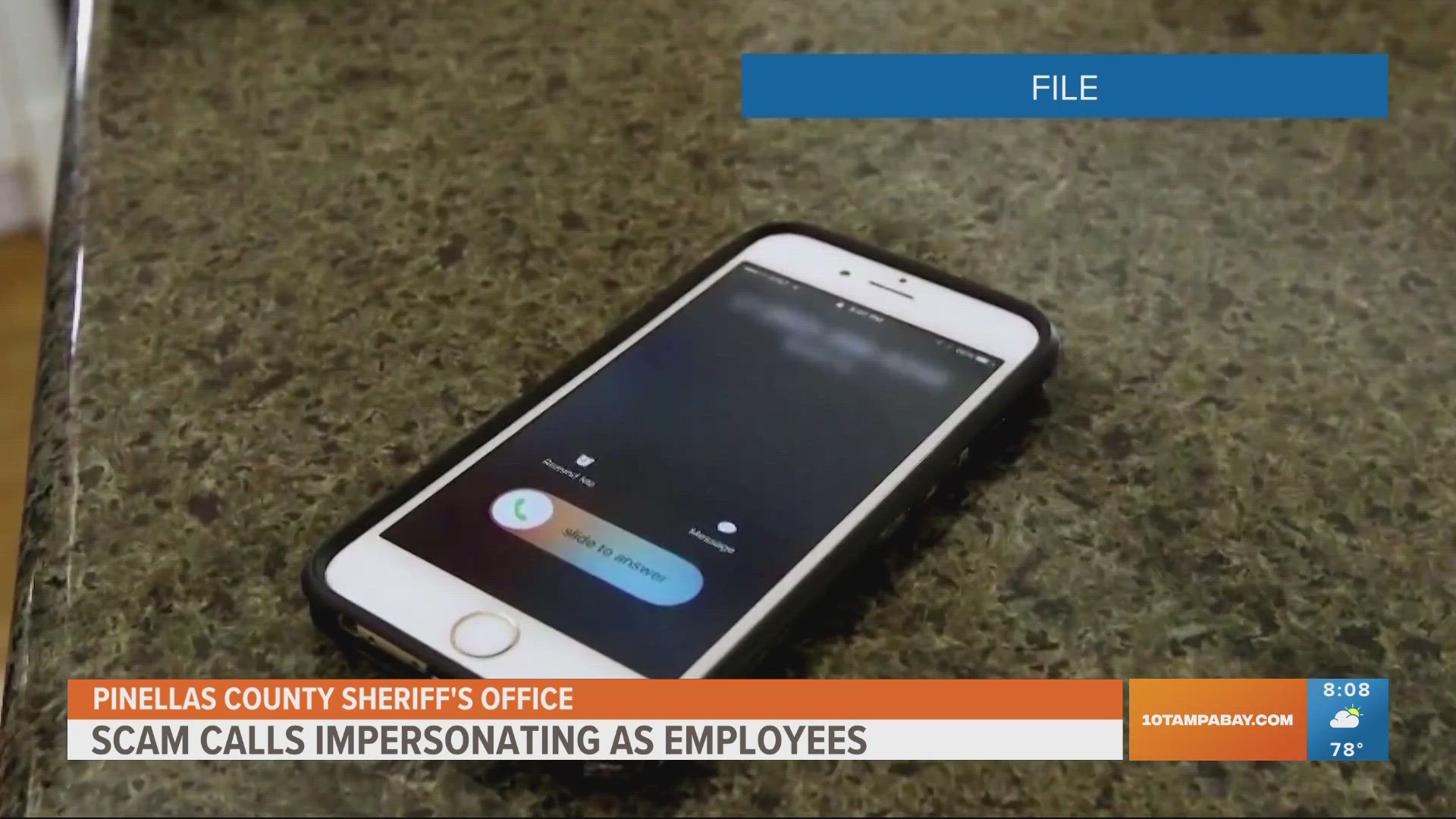 Pinellas Deputies Warning About Scam Call Impersonating As Employees