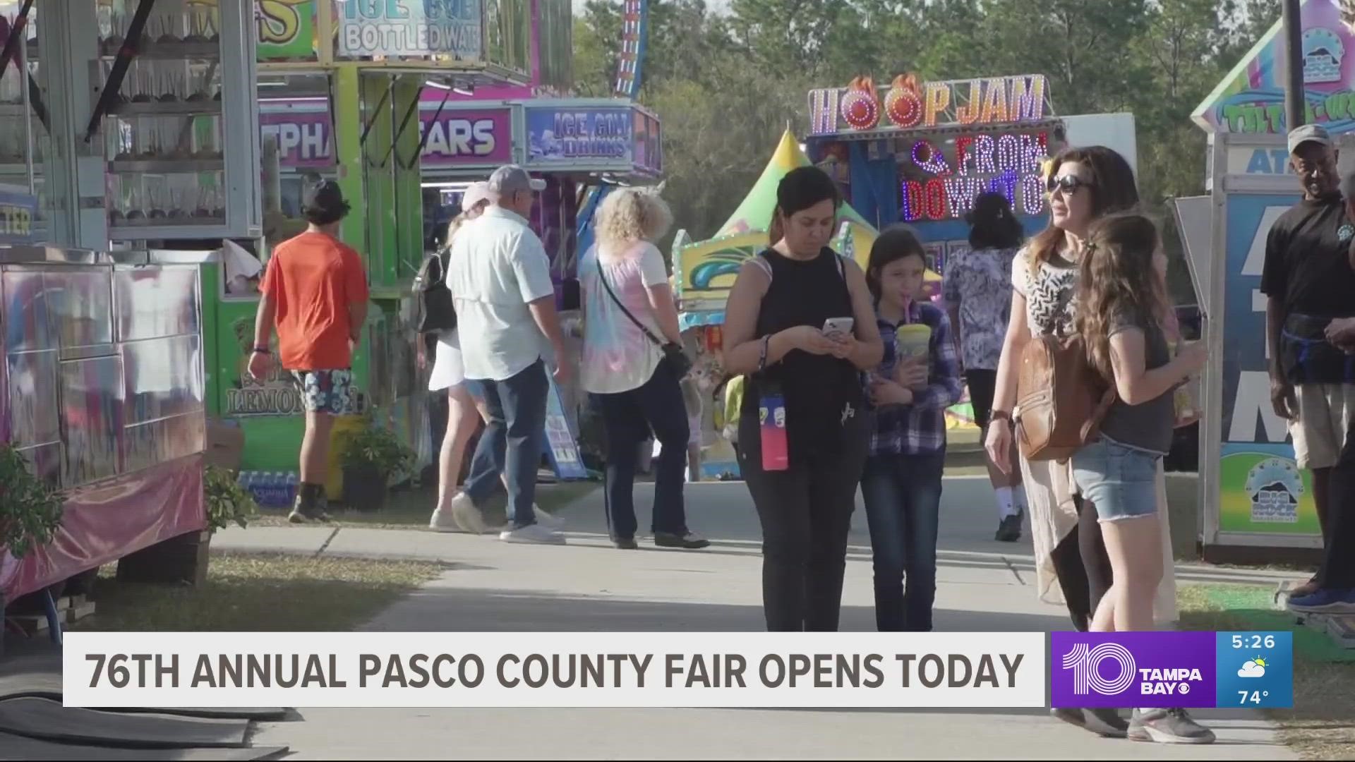 76th annual Pasco County fair opens Monday