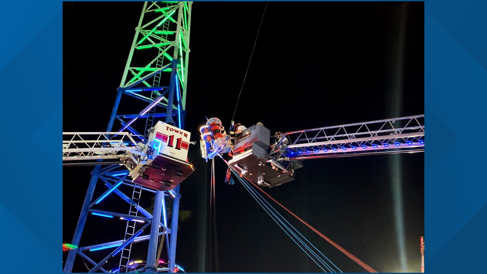 Two teens rescued from slingshot ride at Old Town Kissimmee