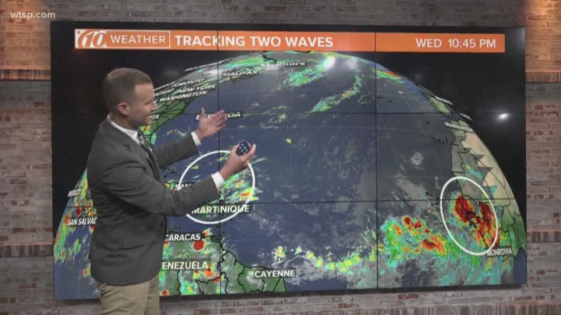 The National Hurricane Center is monitoring two areas in the Atlantic and Caribbean for possible tropical development.