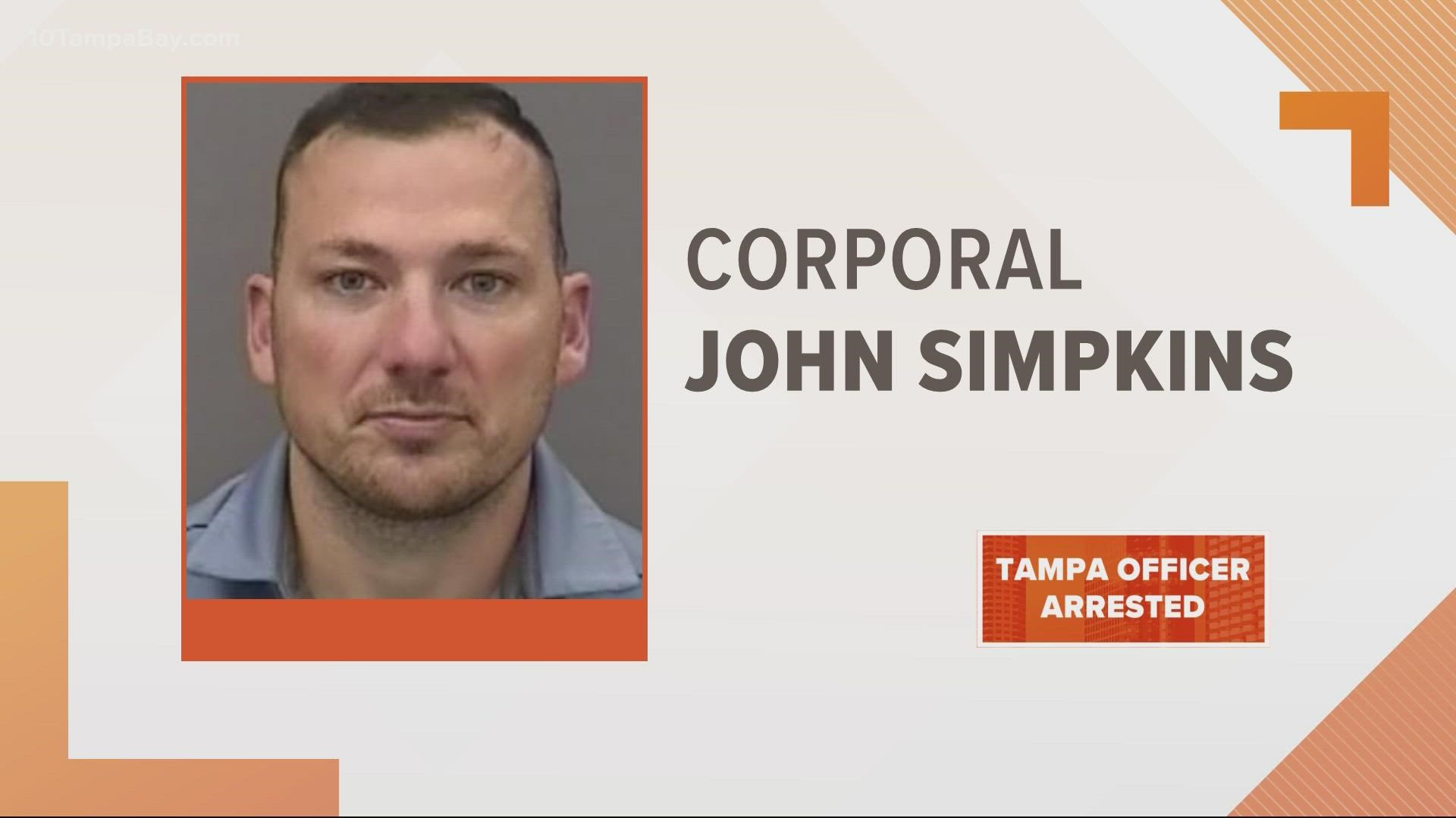 Cpl. John Simpkins has been placed on administrative leave.