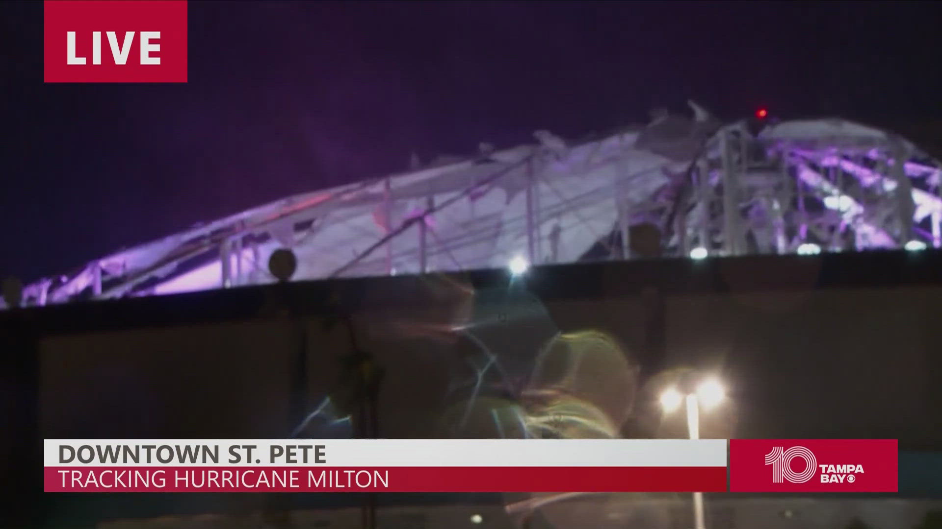 It's not clear if the lineman staying inside the Trop were evacuated.