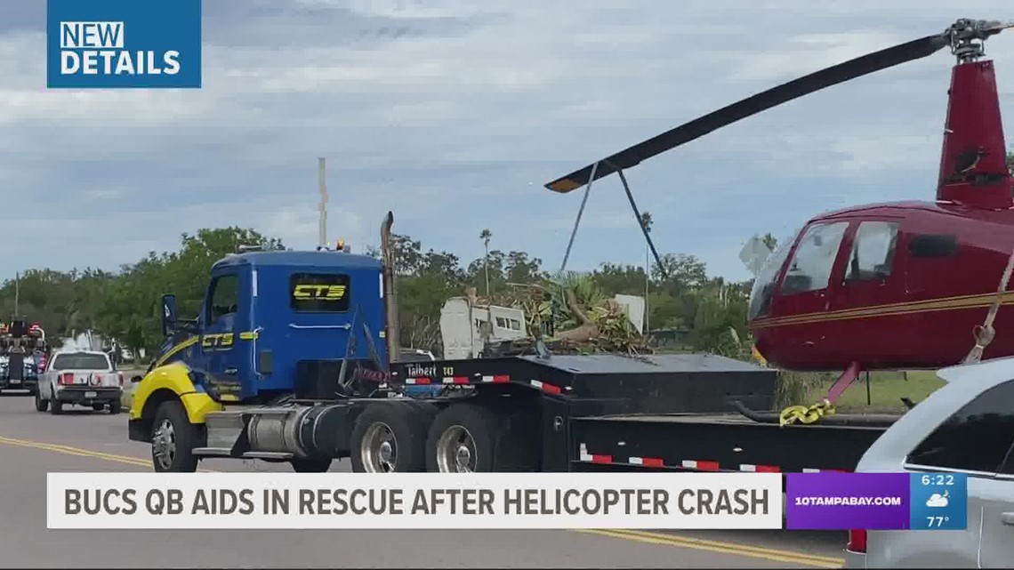 Bucs player helps rescue passengers after helicopter crashes into water near Davis Islands