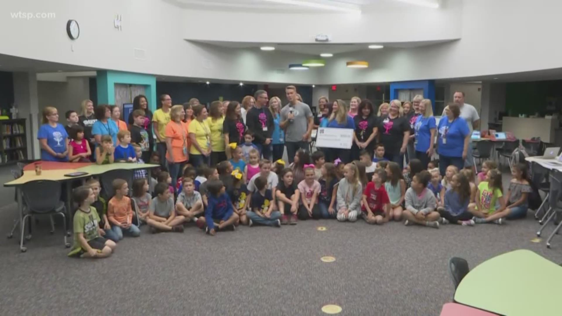 Duke Energy Florida presented a $1,000 check to Shady Hills Elementary School. https://on.wtsp.com/2PIbwj3