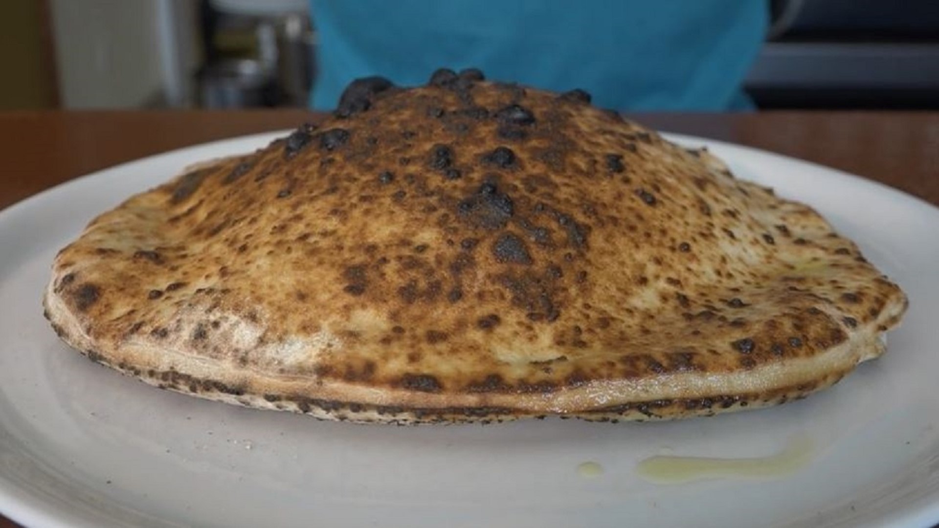 The so-called "pizza bomb" is made in Tampa, cooked in an oven shipped here from Italy.