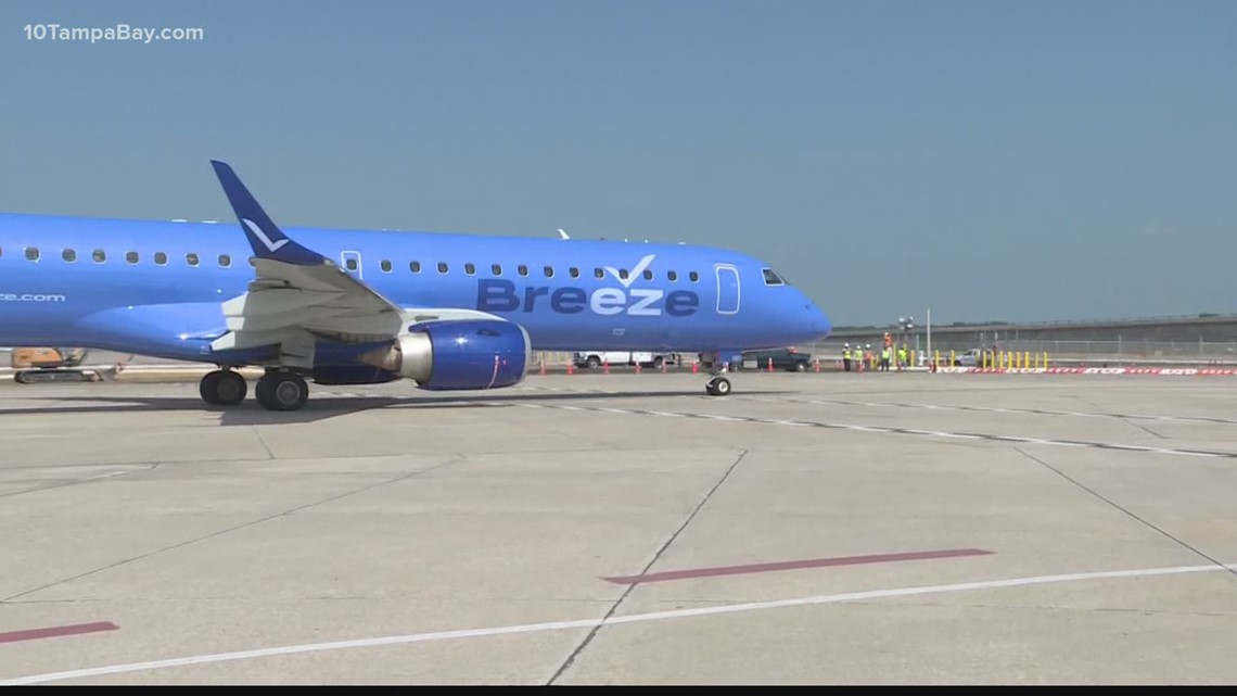 Brand new airline 'Breeze Airways' takes off at Tampa International | wtsp.com