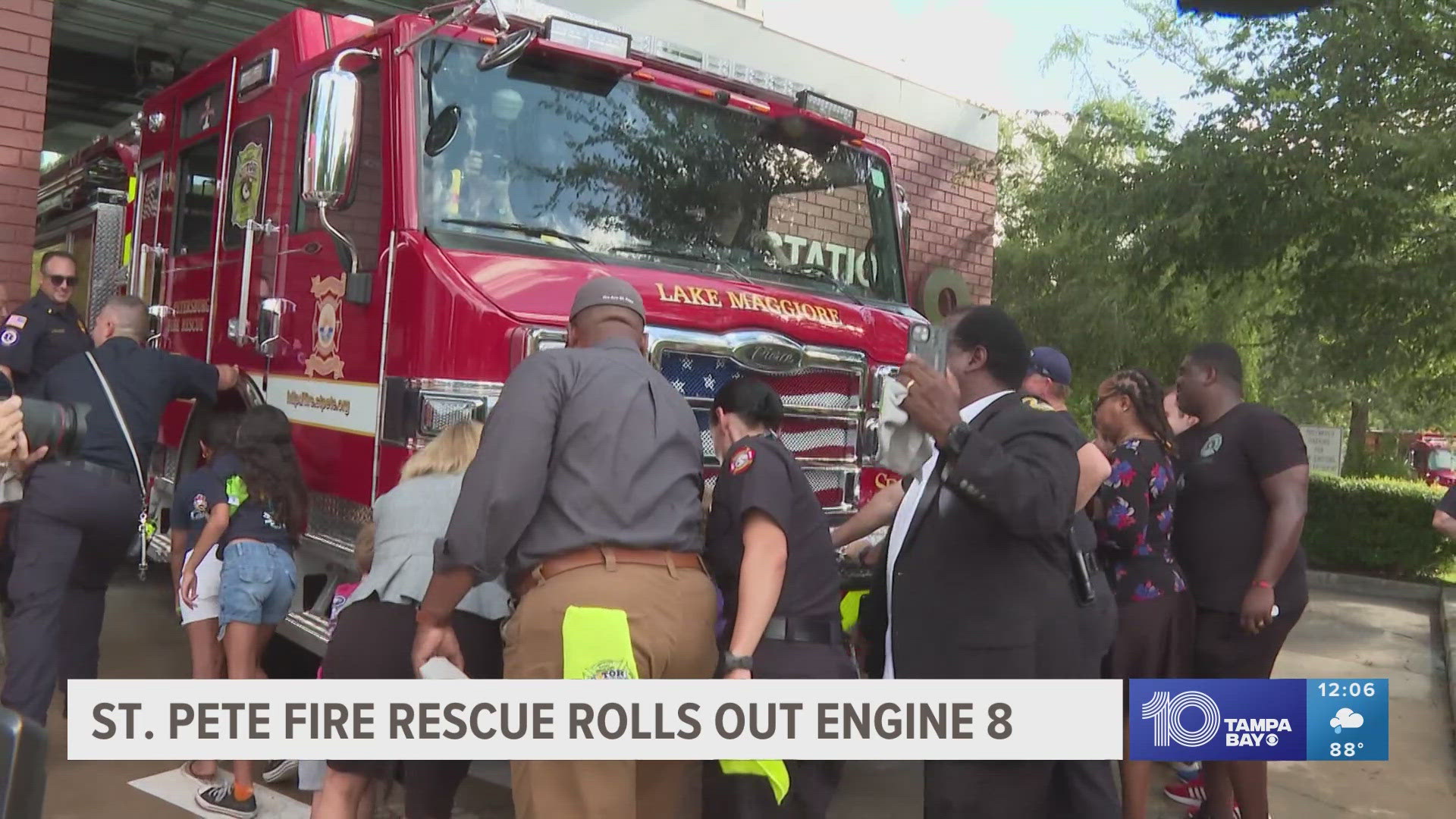 The truck has protections for firefighters against cancer-causing chemicals. The firetruck cost about $800,000.