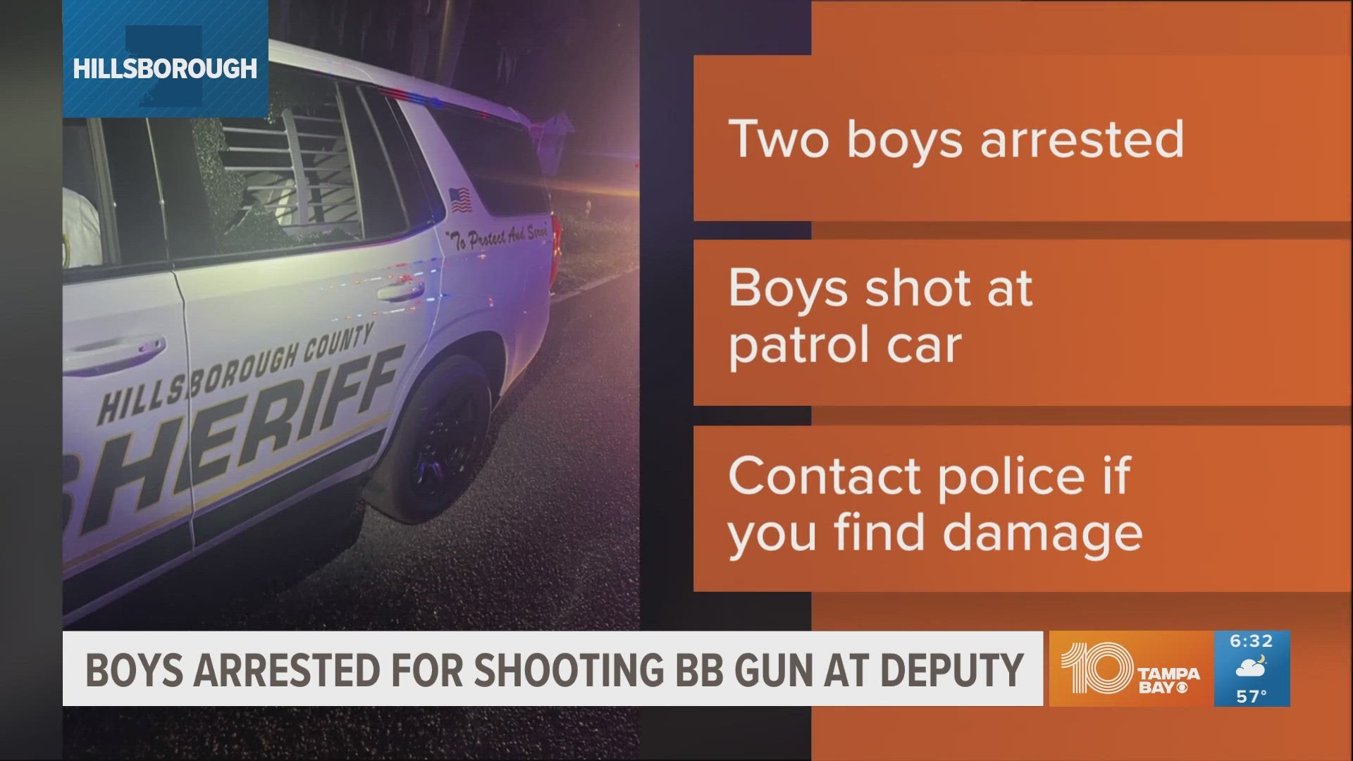 Florida boys arrested for shooting at deputy with BB gun | wtsp.com