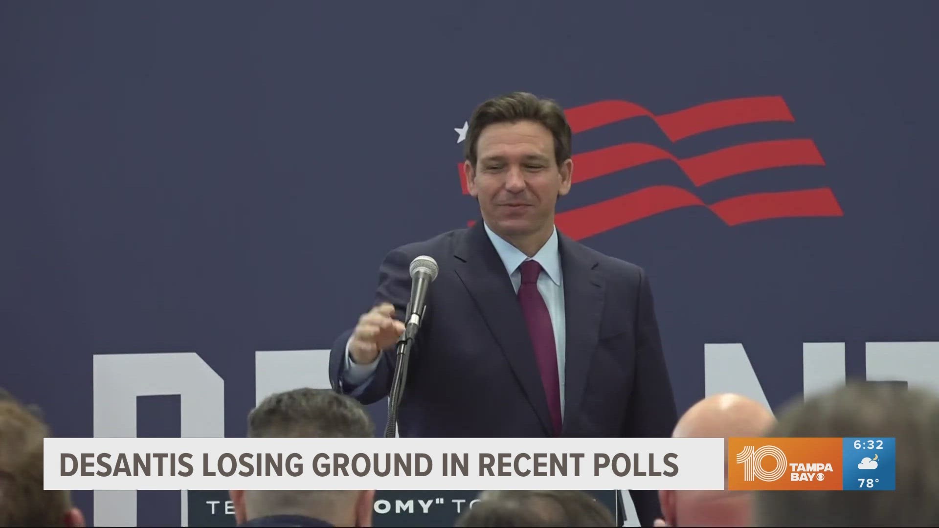The Florida governor is no longer considered a runner-up to Donald Trump in the polls.