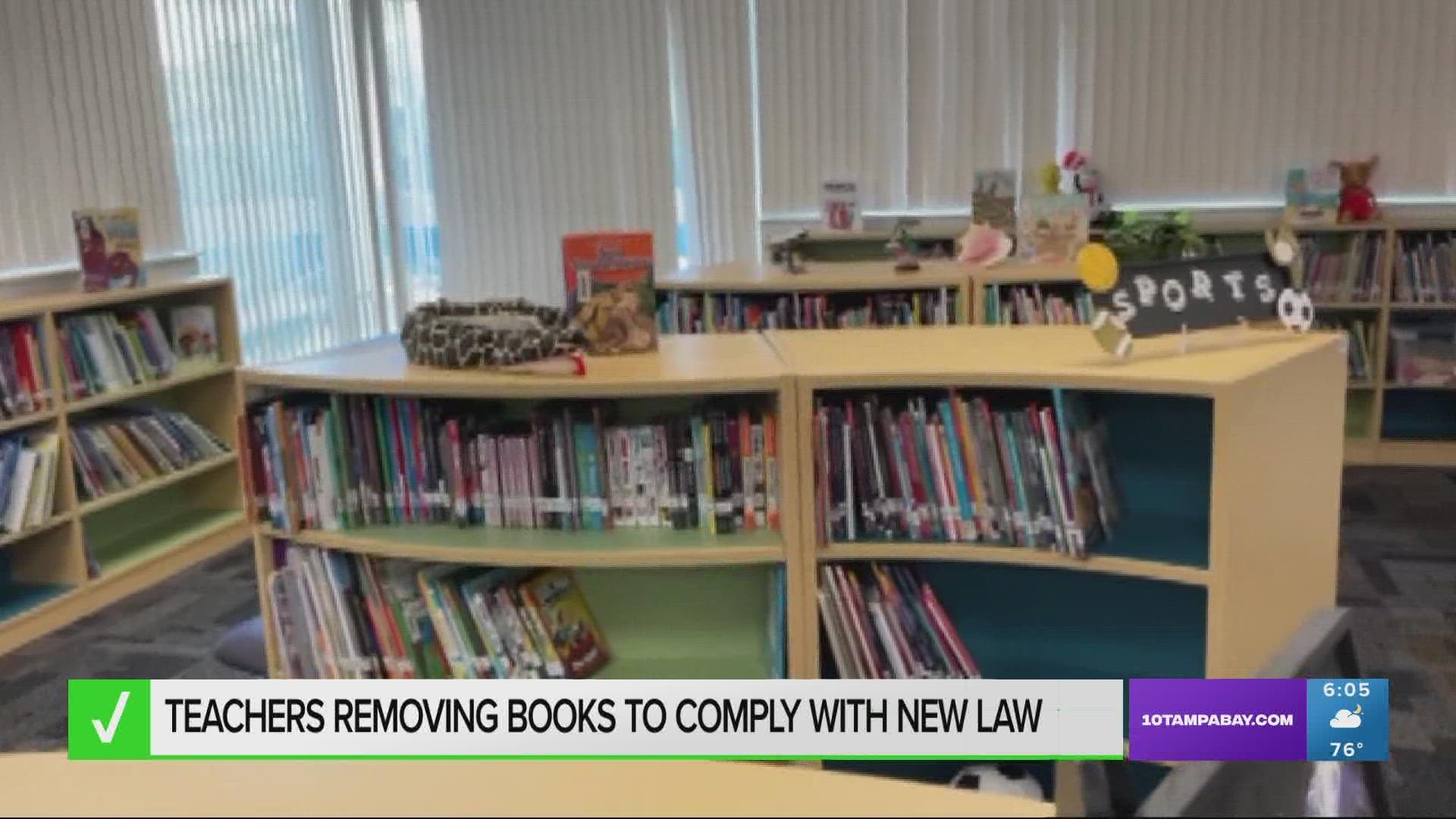The controversial new Florida law requires all books in schools to be approved by a certified media specialist.
