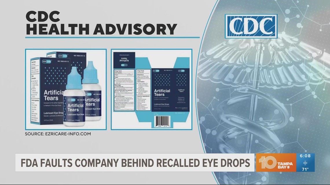 FDA faults company after eye drops linked to bacteria outbreak