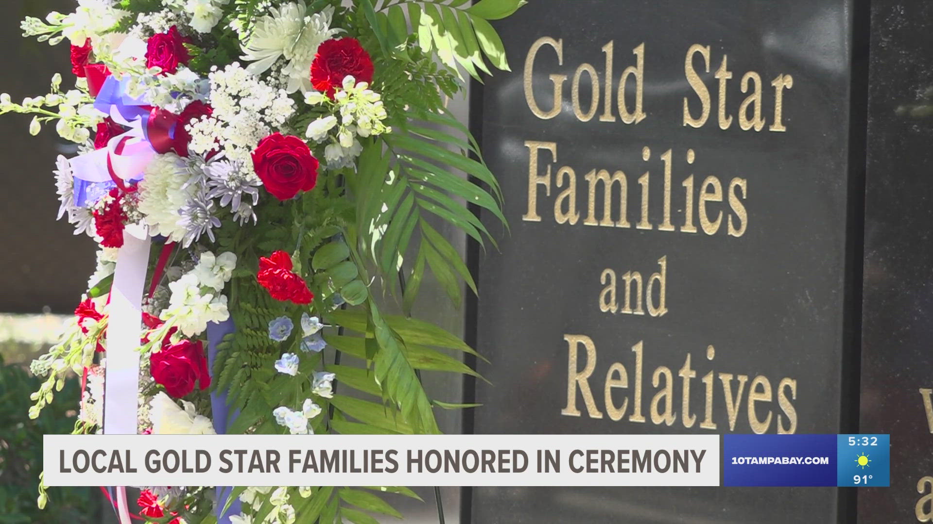 This Memorial Day, several Gold Star families were recognized at the Gold Star Families Memorial Monument along the Tampa Riverwalk.