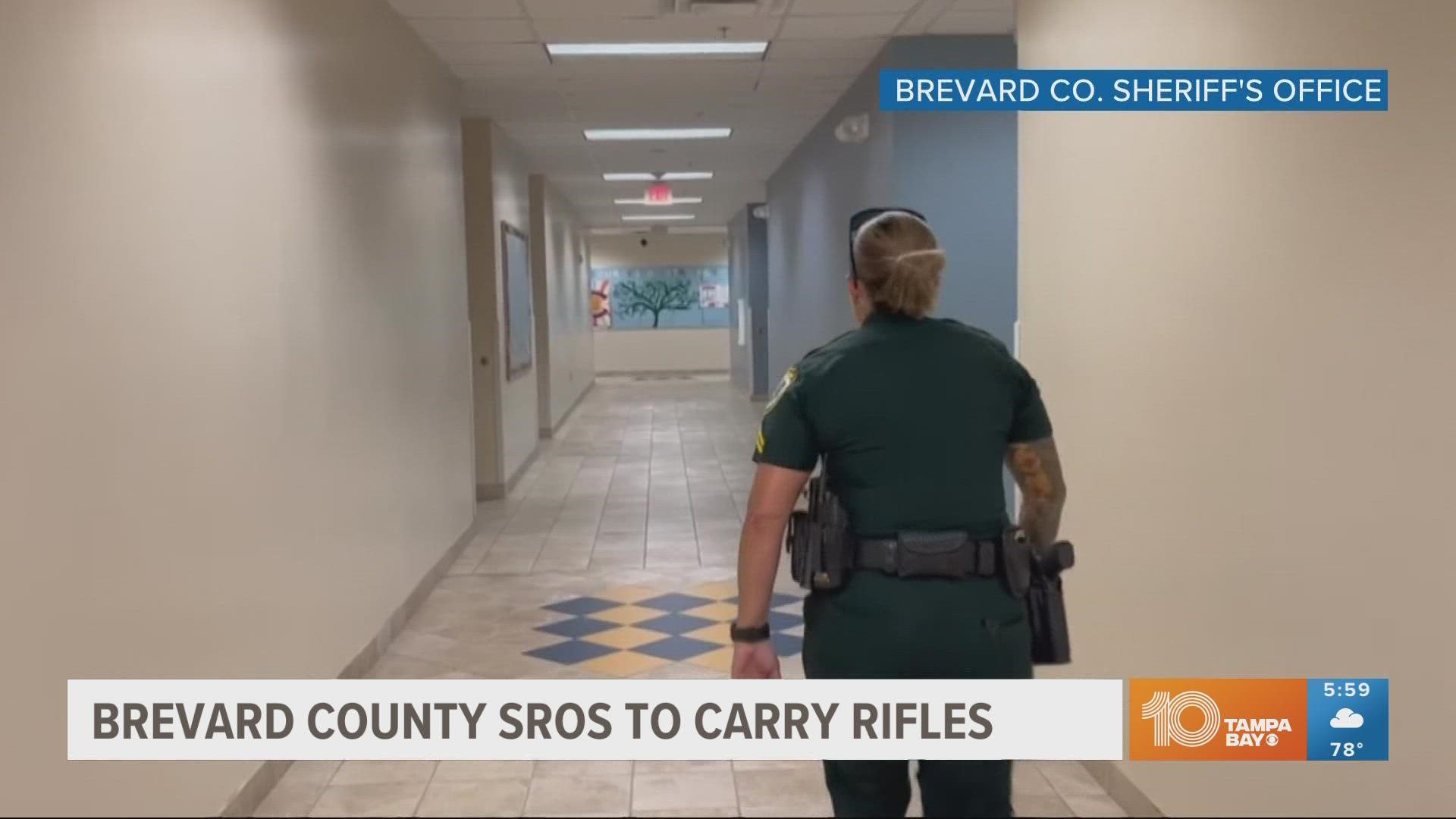 Brevard County Sheriff Wayne Ivey says the recent installment will alert those with an "evil heart" that they are not welcomed onto school campuses.
