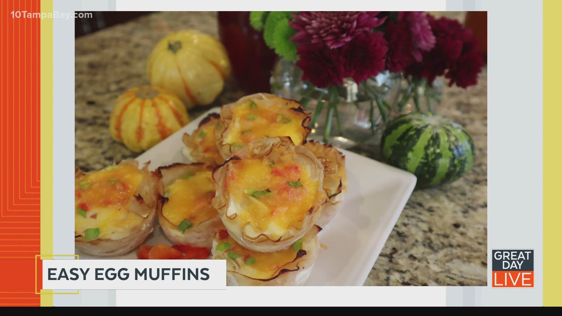 Easy autumn brunch recipes: Egg muffins and baked pumpkin oatmeal bars