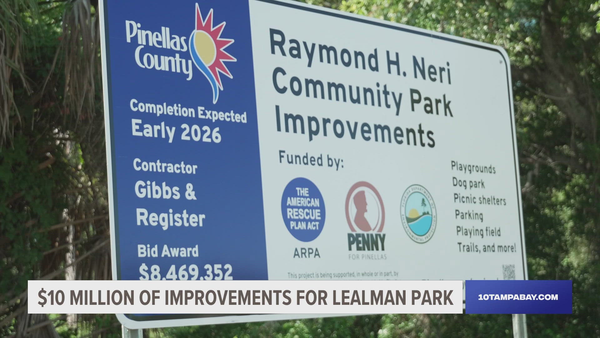 Pinellas County broke ground on the more than $10 million park improvement project that’s been discussed in the area for decades.