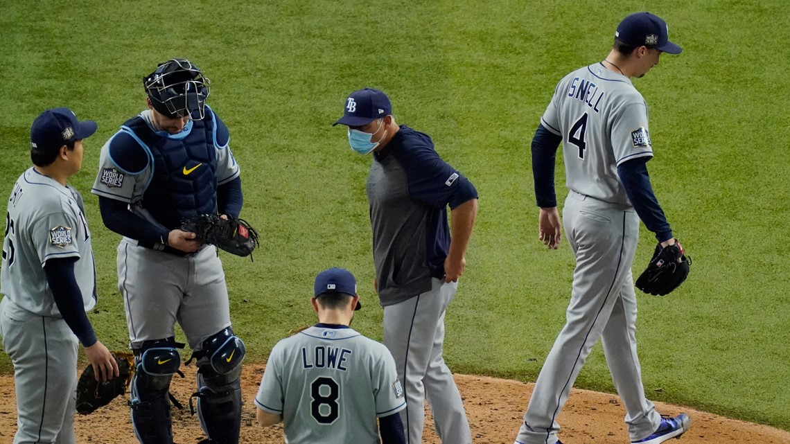 Blake Snell's reaction to being pulled after 5.1 innings : r/baseball