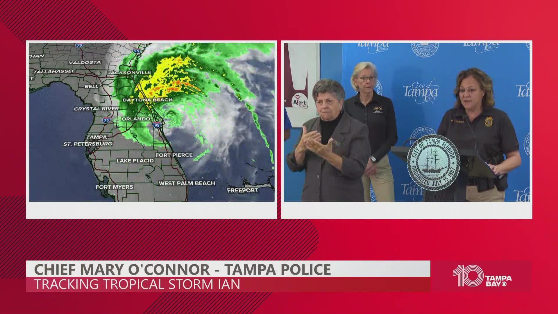 Tampa police chief asks residents to be cautious returning back