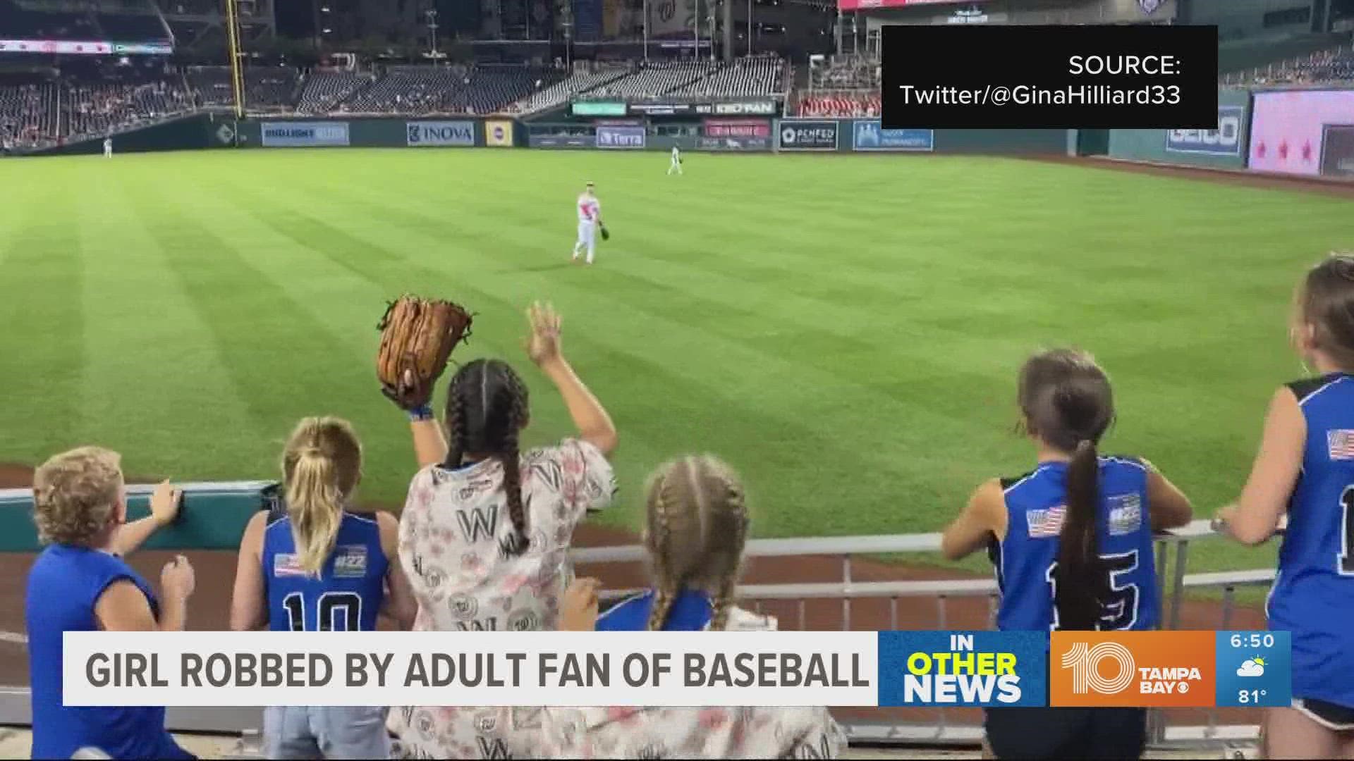 In other news: Girl robbed by adult fan at baseball game