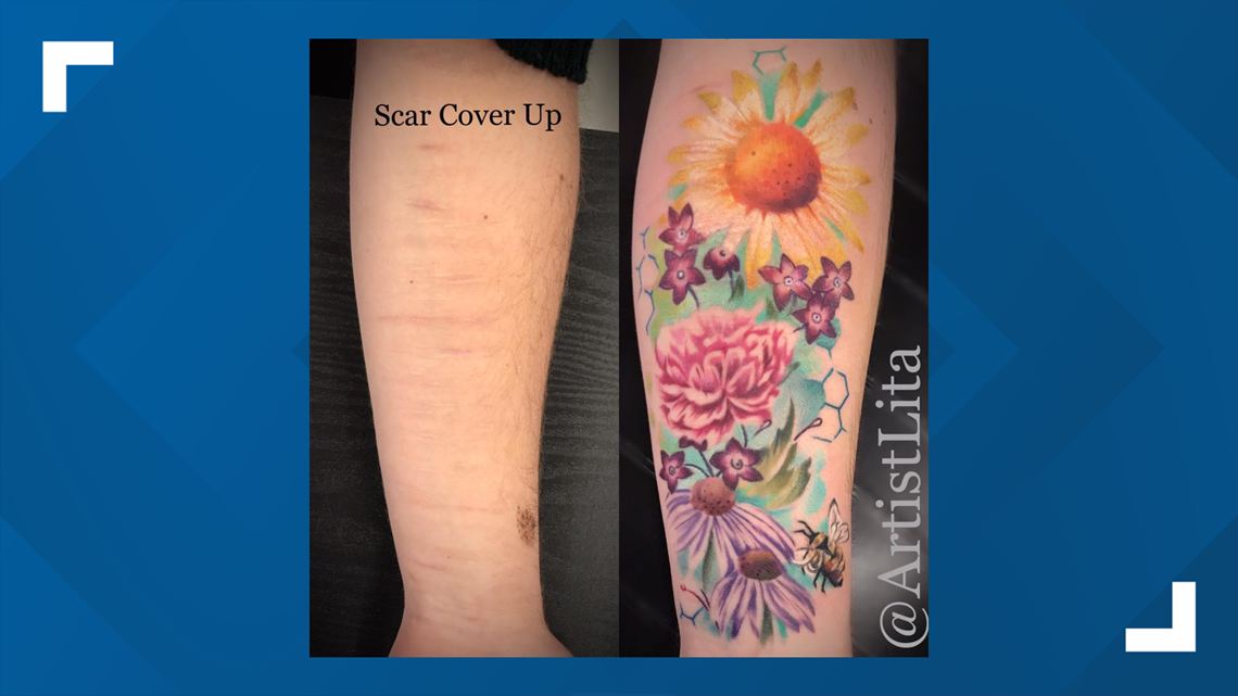 Scar Cover Ups  Clairy Floofs Tattoo
