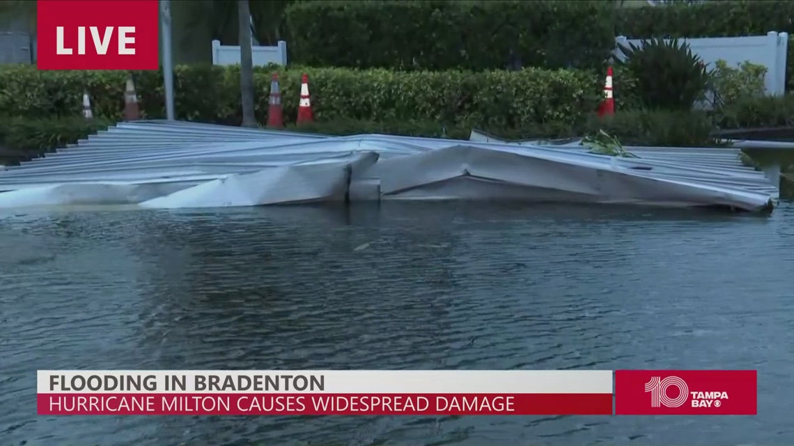 A closer look at flooding, damages in Bradenton after Hurricane Milton ...