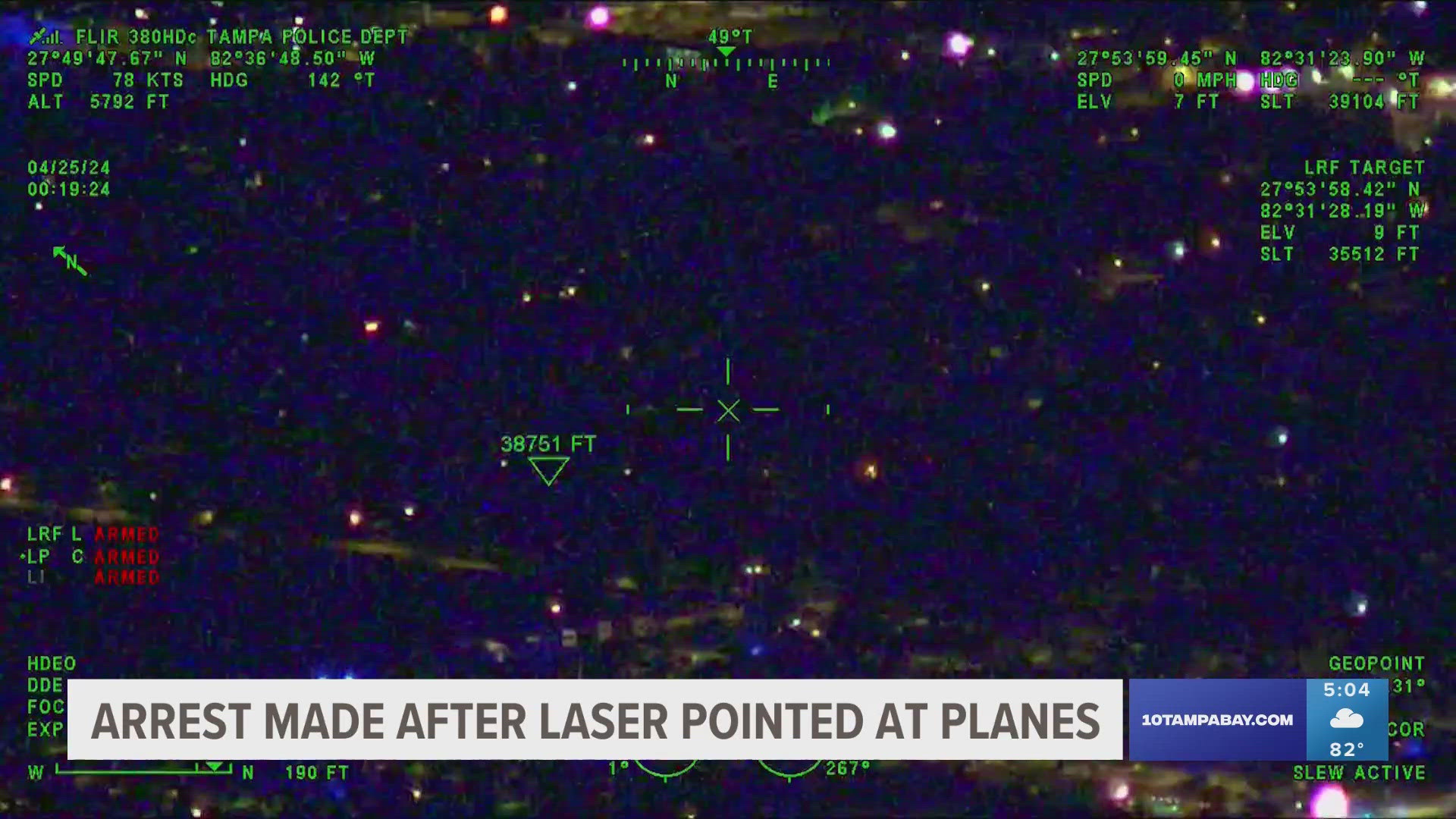 Tampa Police said they've investigated at least 40 incidents of lasers pointed at planes since the start of 2024.