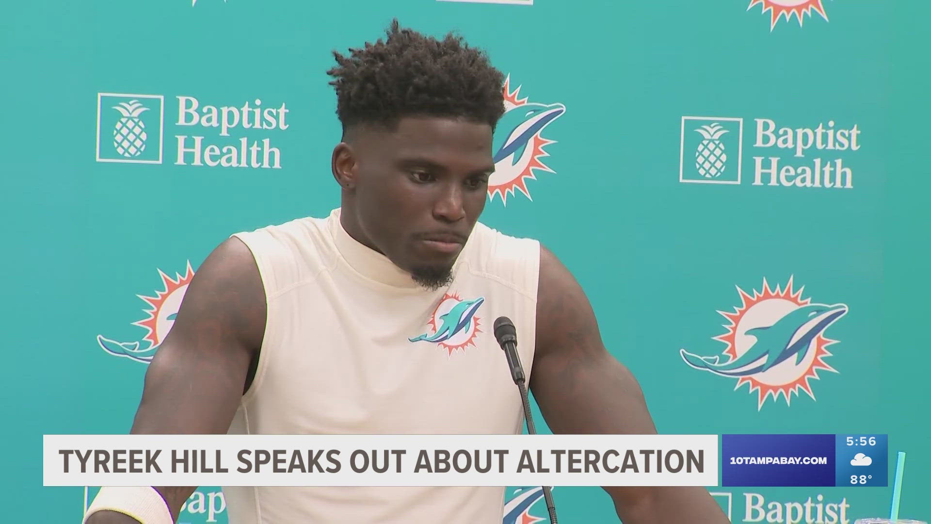 The Miami Dolphins wide receiver spoke out about his altercation with Miami Police.