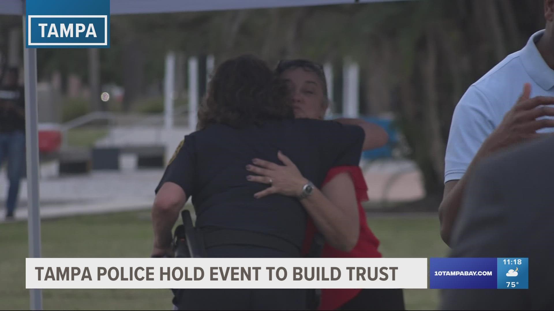 Tampa Police Department held an event with the community to strengthen relationships between the two.
