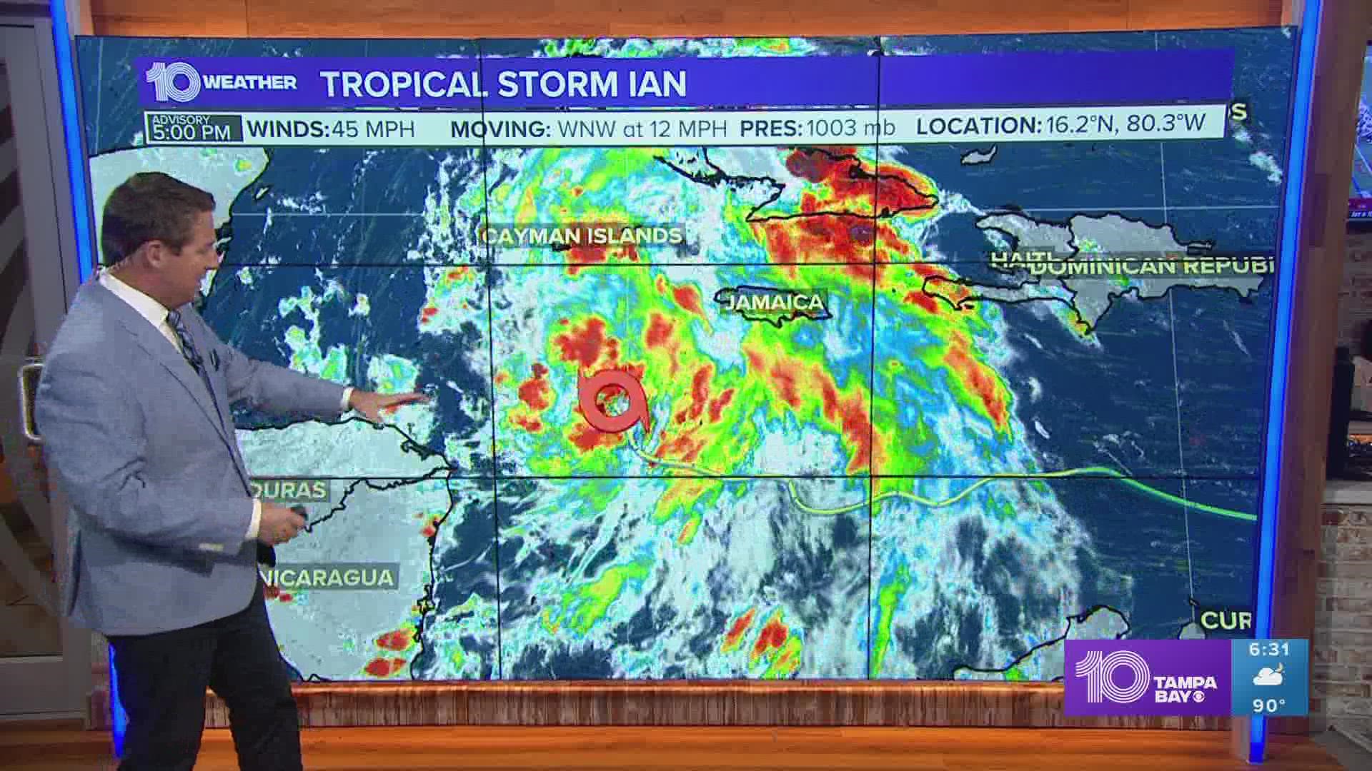 Ian remains set to undergo a period of rapid intensification, which could worsen the impacts of storm surge, winds and flooding rains on the western Gulf coast.