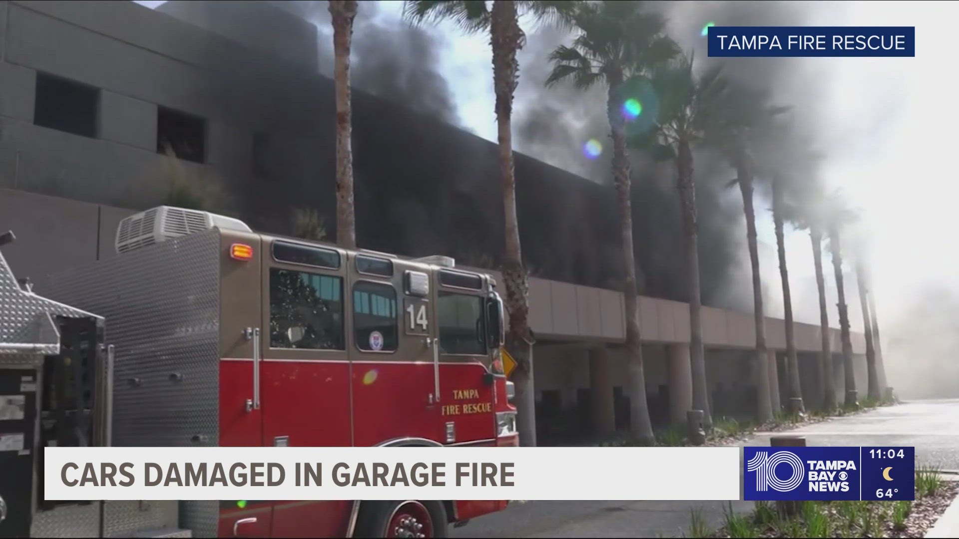 Authorities investigate cause of fire at parking garage next to Grand ...