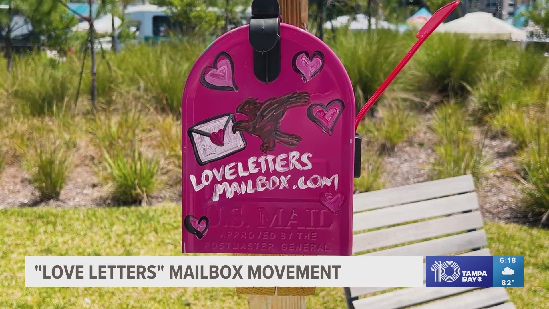 Daynie Rain began a handwritten love letter project right from her van. Mailboxes can be found all over Florida where you can write or read works of encouragement.