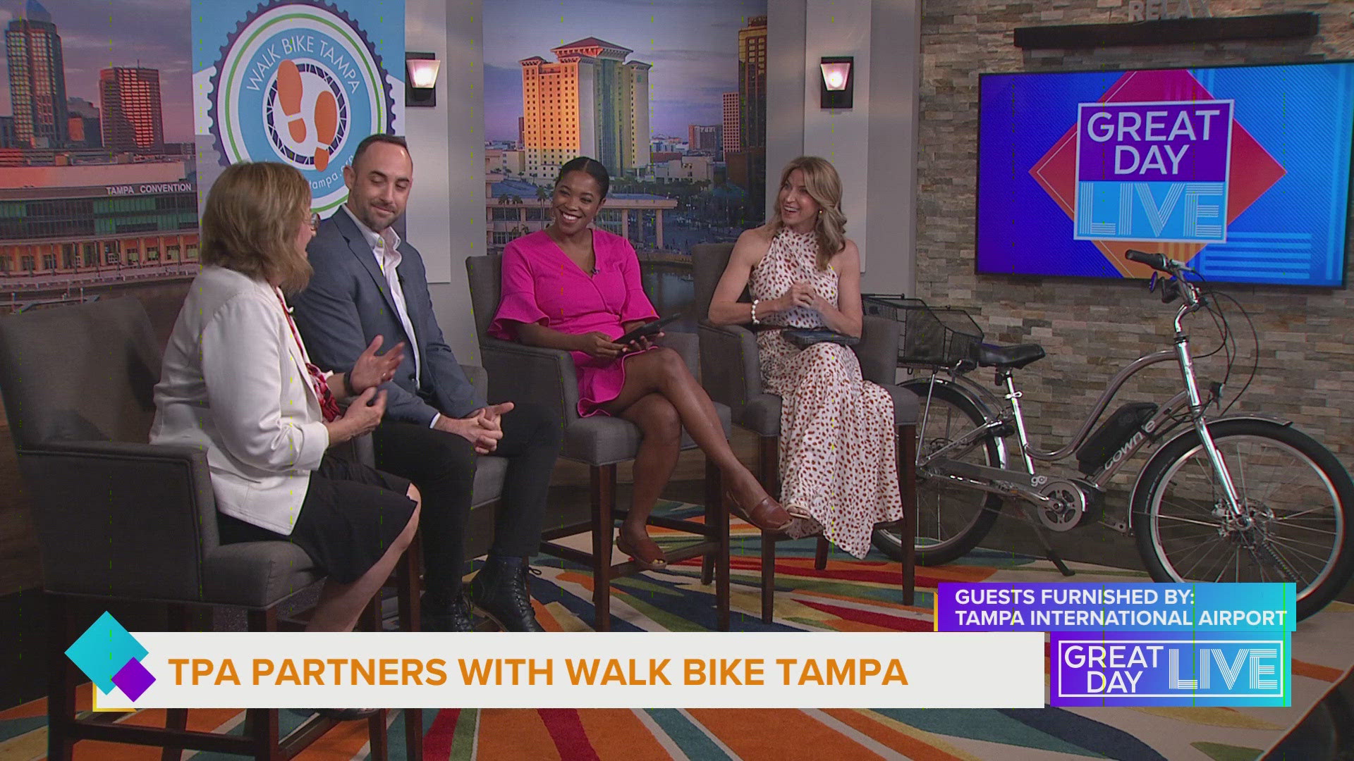 Tampa International Airport is a stopping point for a guided bike ride put on by Walk Bike Tampa.