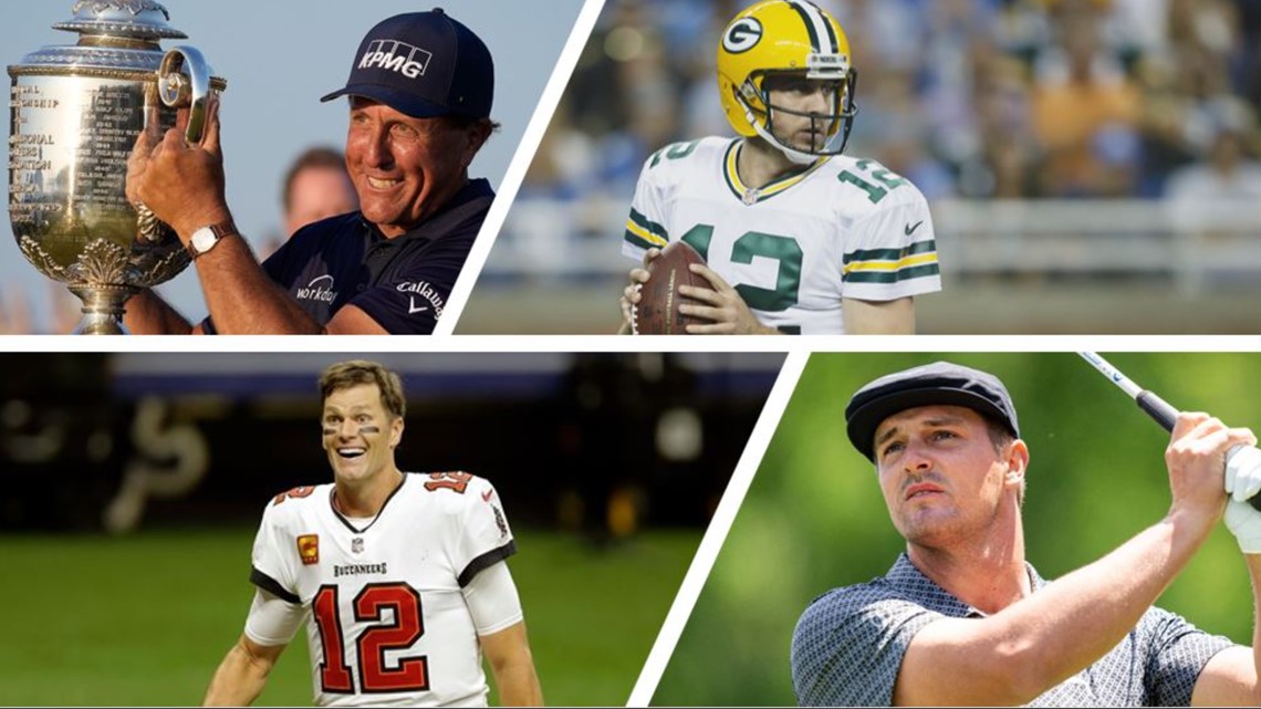 Tom Brady, Phil Mickelson will play Aaron Rodgers, Bryson