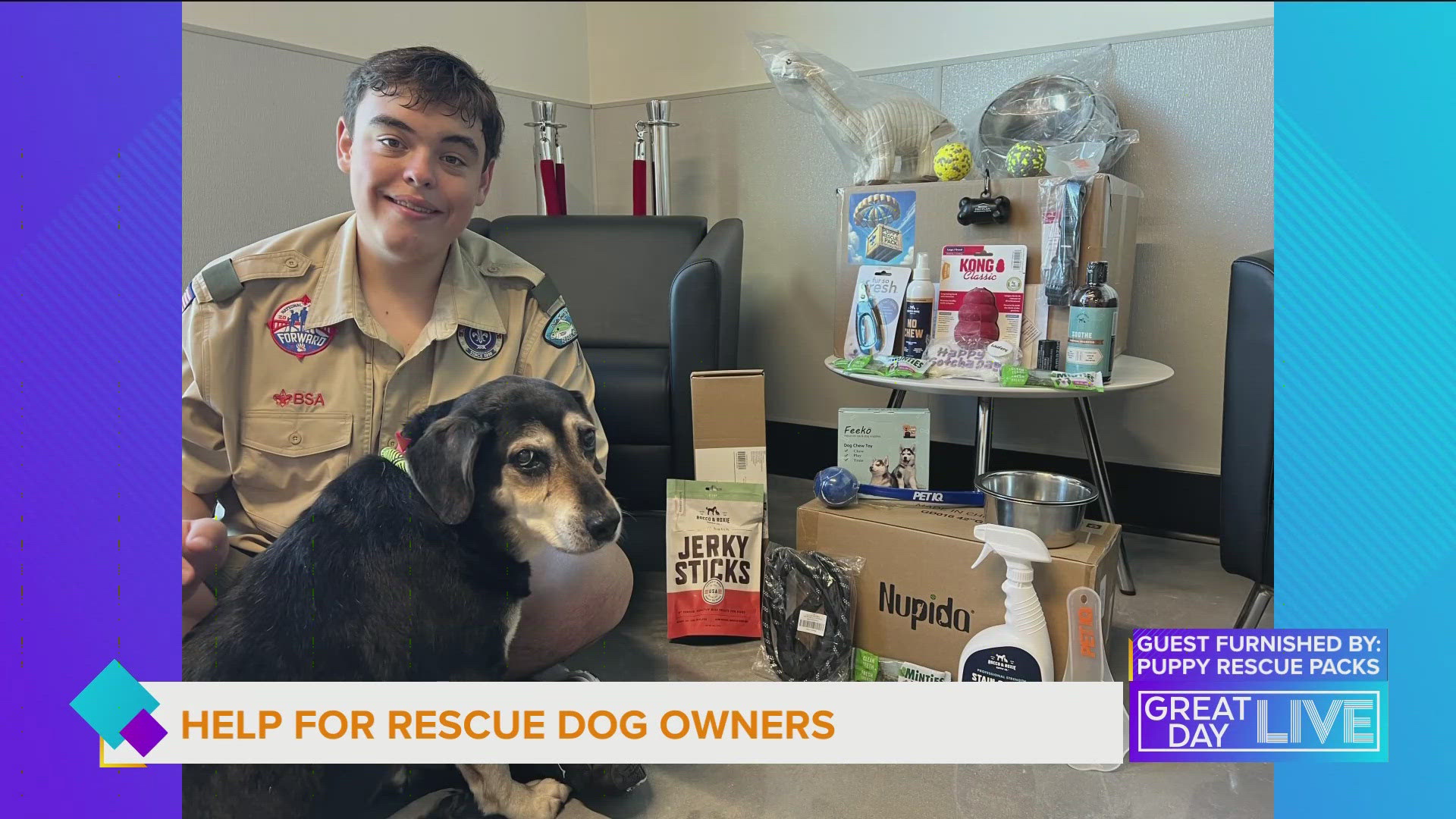 Local Eagle Scout Peter Palermo dedicates his project to helping homeless dogs find new homes.