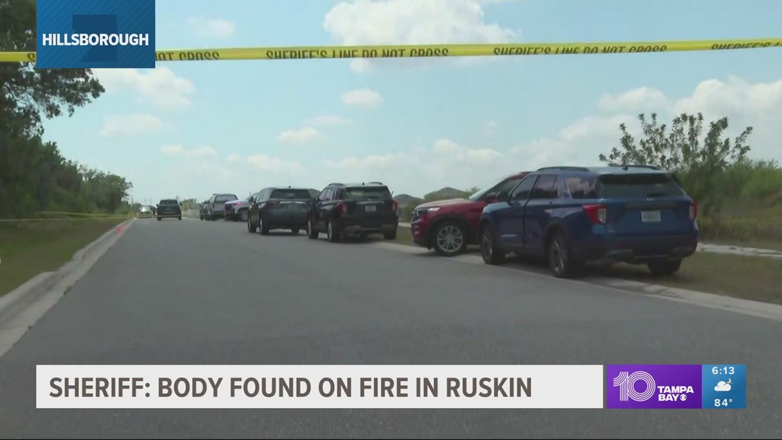 HCSO Body found on fire in an 'open field' in Ruskin