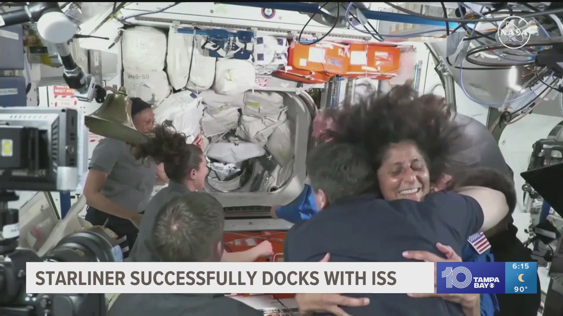 The two astronauts boarded the station just before 4 p.m. on Thursday after the Starliner blasted off Wednesday.