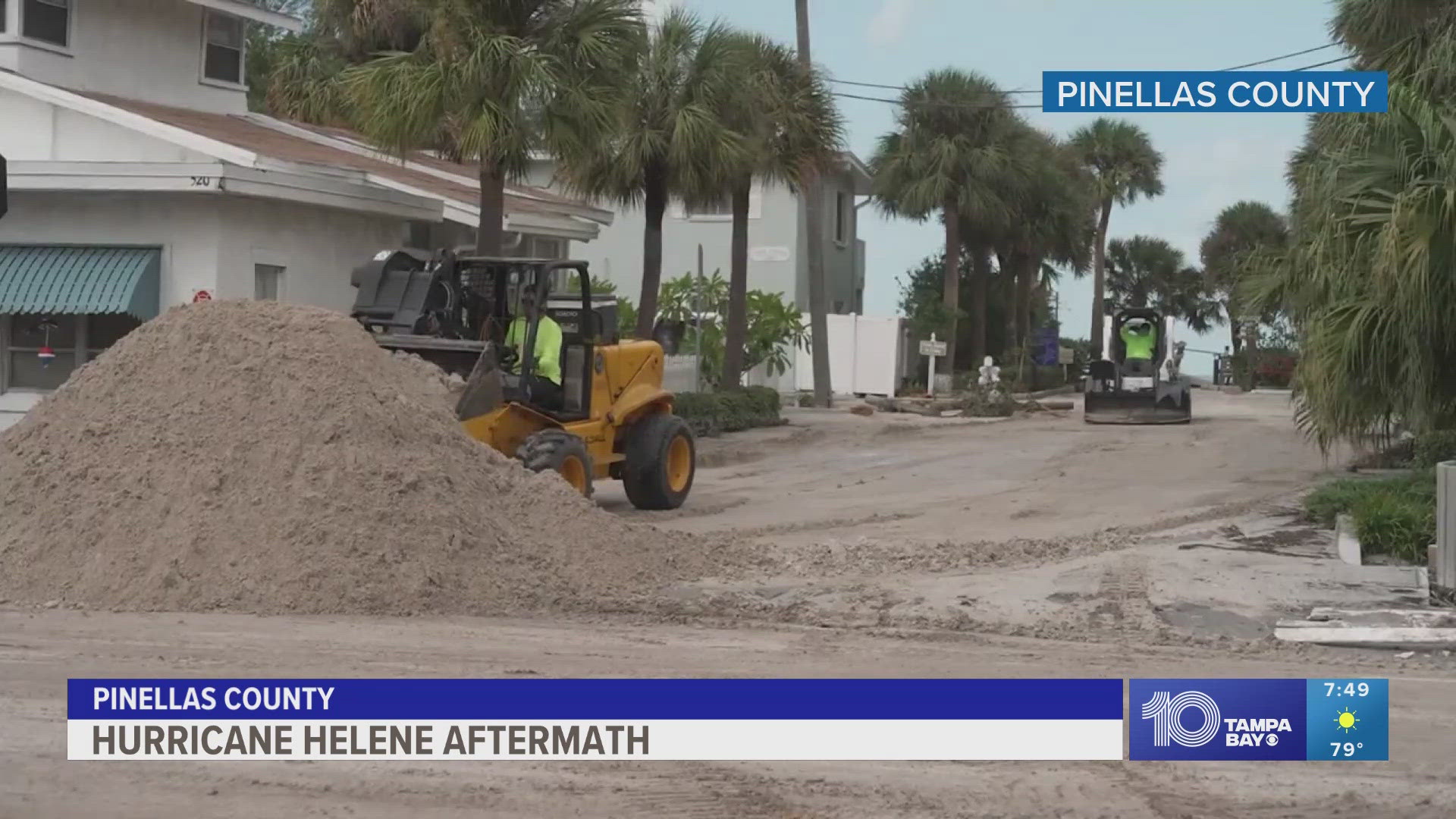 10 Tampa Bay's Miranda Parnell gives a look at the Hurricane Helene aftermath in Pinellas County.