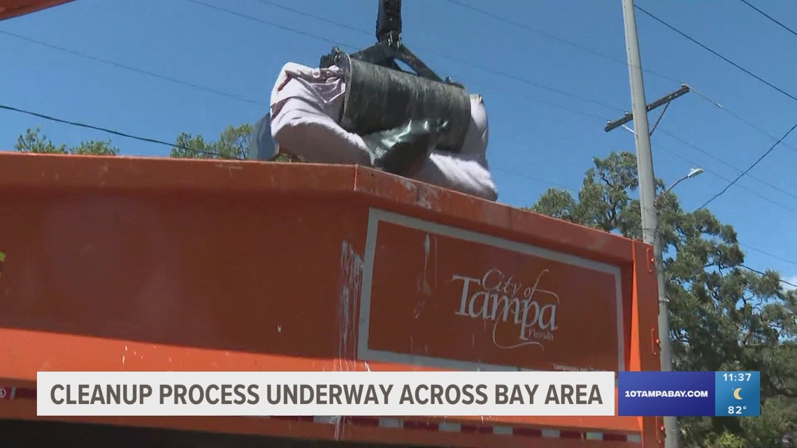 Cleanup processes begin across Tampa Bay after Hurricane Helene