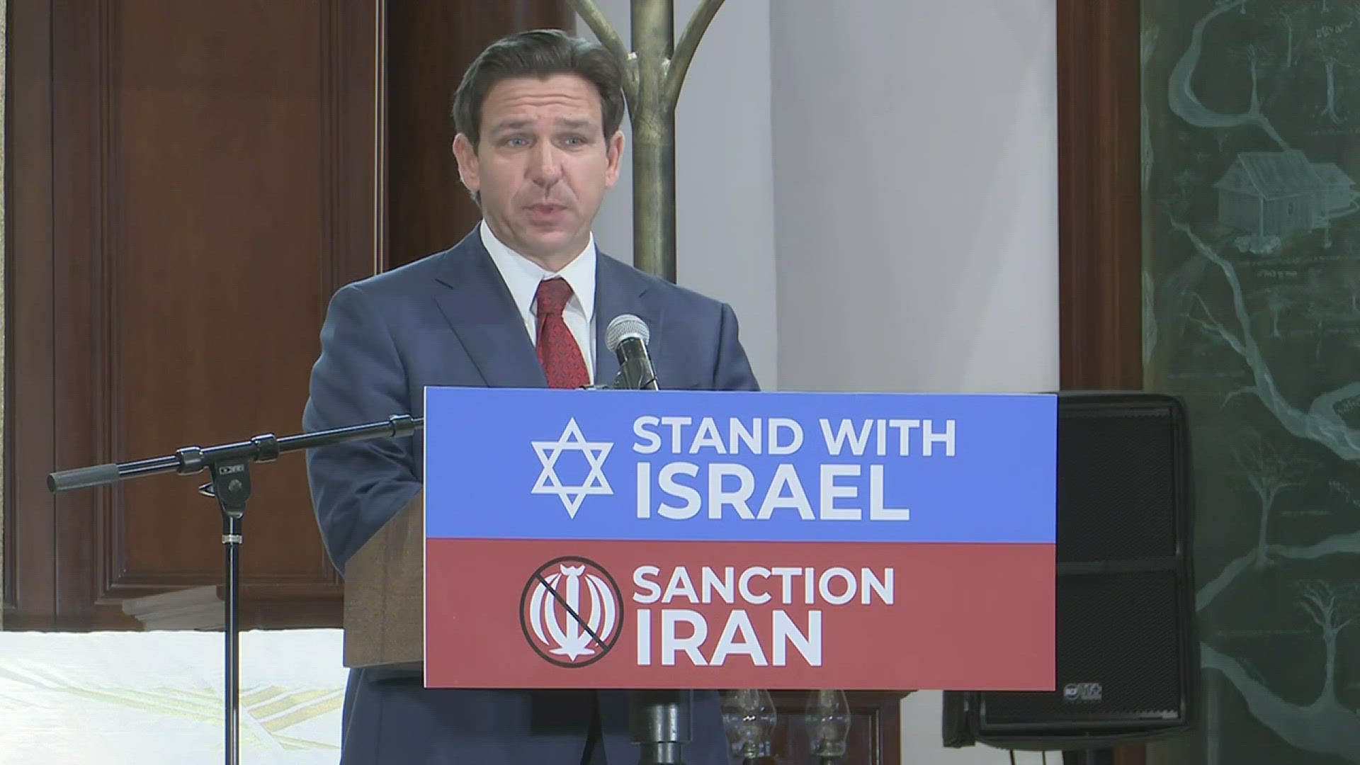 DeSantis cited past conflicts between Arabs and Israelis saying that Arabs "tried to suffocate the Jewish state in its crib".