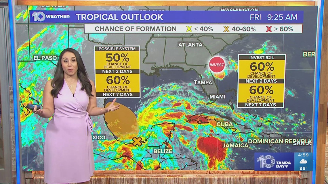 Tracking the Tropics: System liekly to bring rain to east coast Friday ...