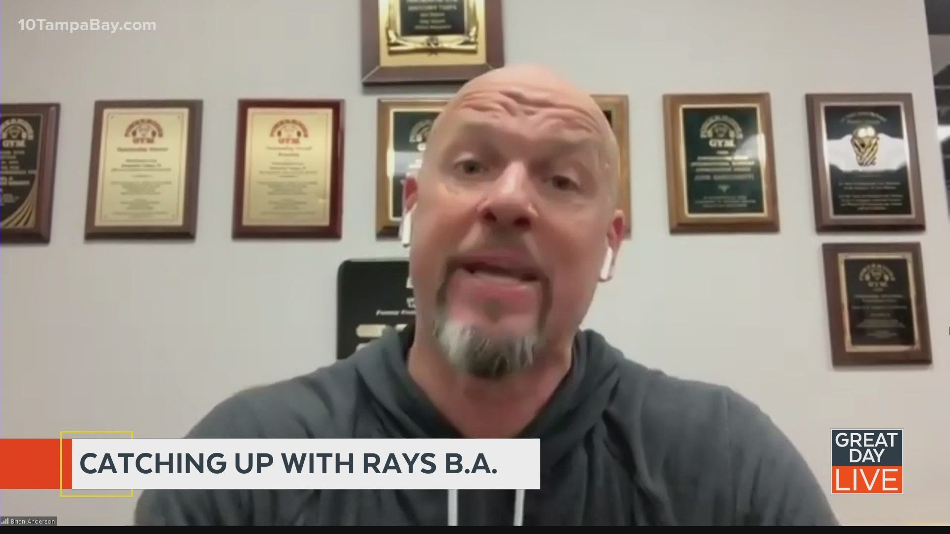 Catching up with Rays' color commentator Brian Anderson