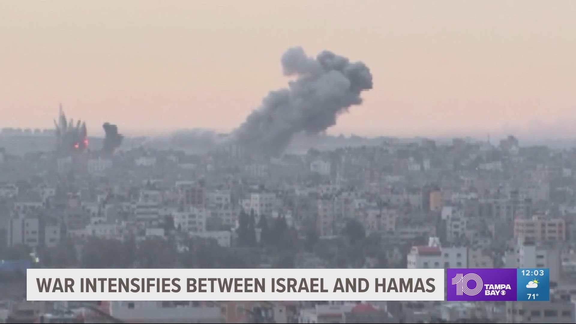 The death toll continues to climb as Israel retaliates against Hamas for Saturday's assault.