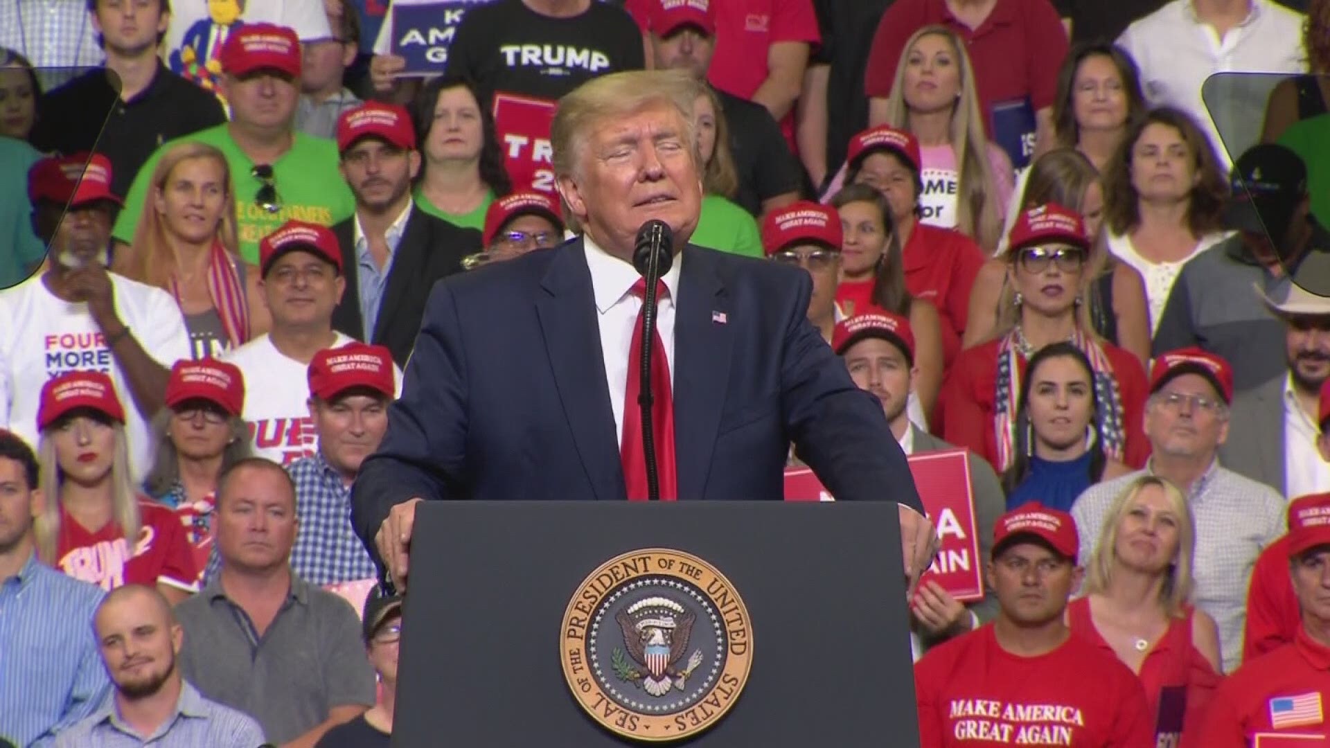 President Donald Trump is officially kicking off his 2020 reelection campaign with a rally at the Amway Center in Orlando today.

Refresh this page for the latest updates from the rally.